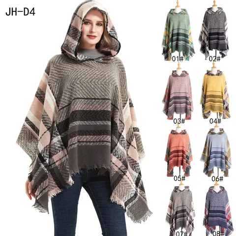 Women's Streetwear Lattice Polyester Tassel Shawl