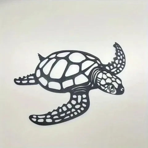 Cute Marine Style Tortoise Metal Iron Wall Decoration Wall Art