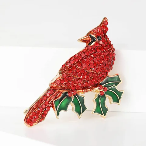 Classic Style Bird Copper Inlay Rhinestones Women's Brooches