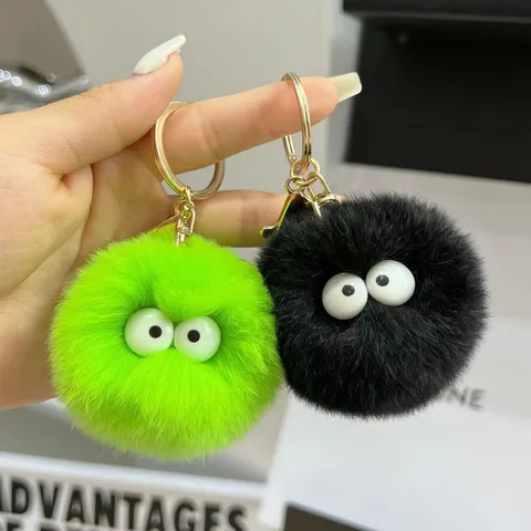 Cartoon Style Cartoon Imitate Rex Rabbit Fur Bag Pendant Keychain