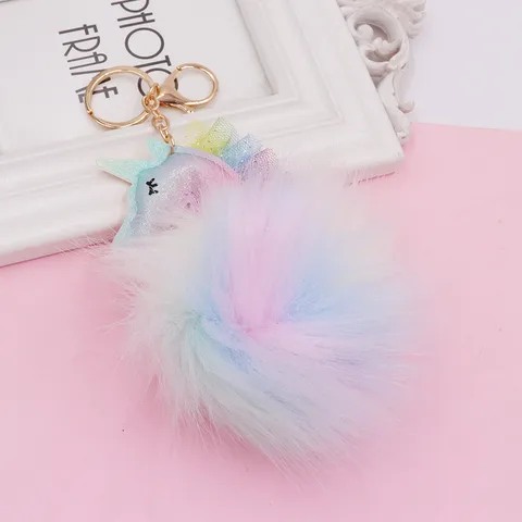 Simple Style Classic Style  Imitation Fox Fur Alloy Women's Keychain