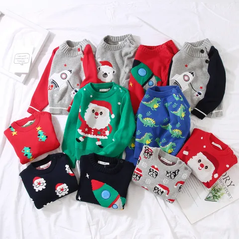 Christmas Casual Simple Style Christmas Tree Santa Claus Cotton Hoodies & Knitwears