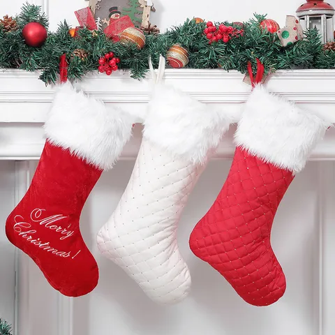 Christmas Casual Christmas Socks Cloth Indoor Daily Hanging Ornaments Decorative Props