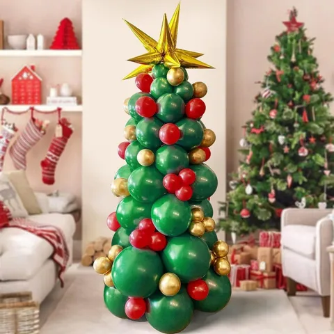 Christmas Classic Style Christmas Tree Emulsion Party Festival Balloons