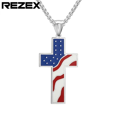 Simple Style Classic Style Cross Titanium Steel Unisex