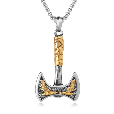 1 Piece Titanium Steel Axe Pendant