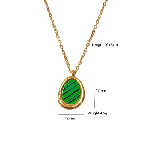 Wholesale Jewelry Simple Style Geometric 304 Stainless Steel Plating Pendant Necklace