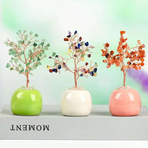 Simple Style Tree Crystal Ornaments Artificial Decorations