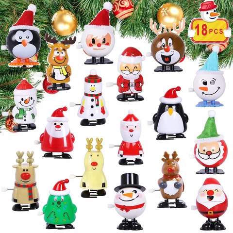 Chain Jumping Coil Toy Christmas Small Gift Coil Santa Claus Christmas Children's Toy Novelty