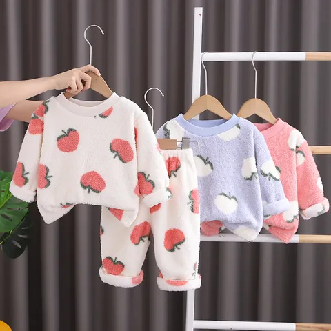 Cute Peach Cotton Boys Clothing Sets