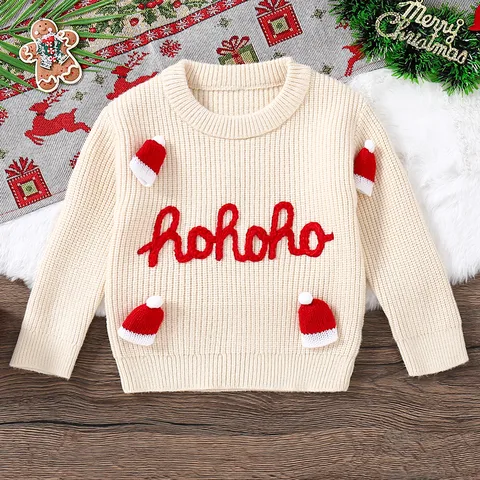 Christmas Cute Cartoon Letter Star Hoodies & Sweaters