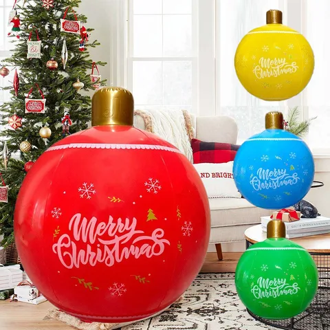 Inflatable Christmas Balls Christmas Letter PVC Toys