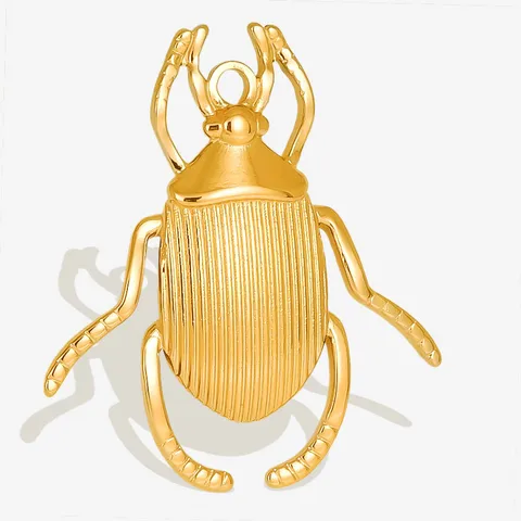 1 Piece 27*31mm 304 Stainless Steel 18K Gold Plated Insect Pendant Jewelry Accessories