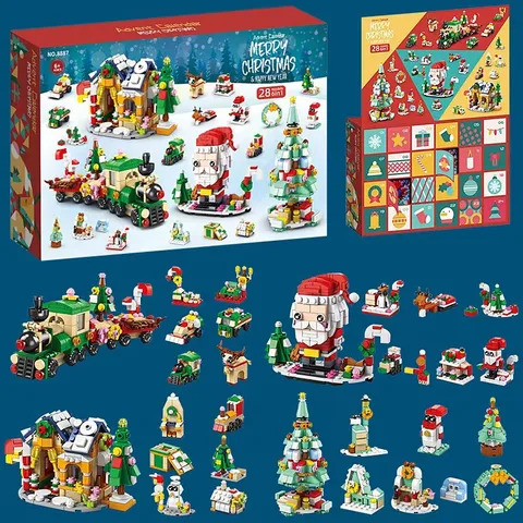 New Products Christmas 24 Countdown Surprise Blind Box Small Gift  Set Toy Desktop Small Ornaments Gift