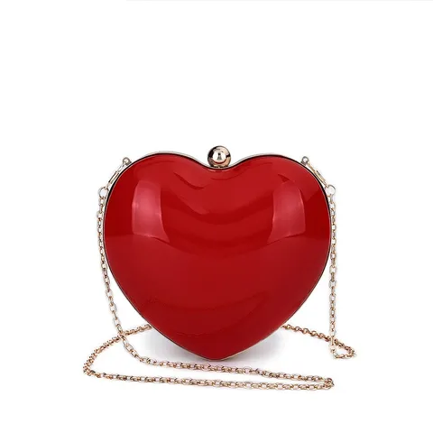 Arylic Heart Shape Heart-shaped Evening Bags