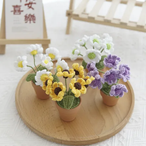 Casual Cute Flower Combed Cotton Imitation Plants Artificial Flowers