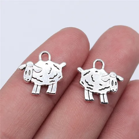 1 Piece 14 * 15mm Alloy Sheep Pendant Jewelry Accessories