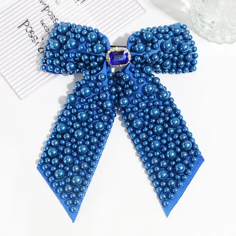 Women's Cute Simple Style Bow Knot Imitation Pearl Inlay Pearl Hair Clip