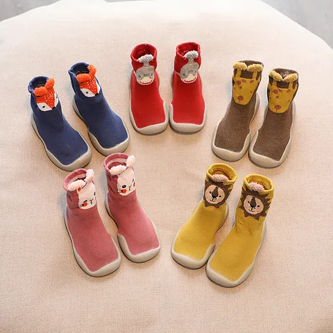 Children's Socks Shoes Spring And Autumn Baby Toddler Shoes Socks Cartoon Men's Baby Floor Board Shoes Women's Waterproof Non-slip Mid-calf Socks Shoes