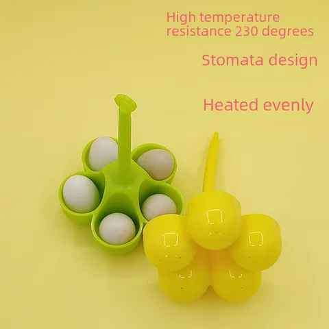 Silicone Egg Cooker High Temperature Creative 5-hole Steamed Egg Tray Food Grade Children's Complementary Egg Baking