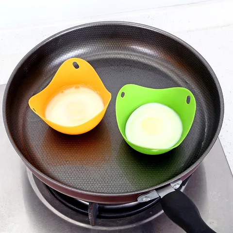 A2571 Silicone Egg Cooker High Temperature Food Grade Silicone Egg Steamer Kitchen Gadget Egg Holder