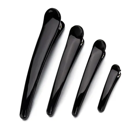 Black Duckbill Clip Large Seamless Hairpin Large Bangs Partition Side Clip Plastic Clip Small Makeup Artist Special