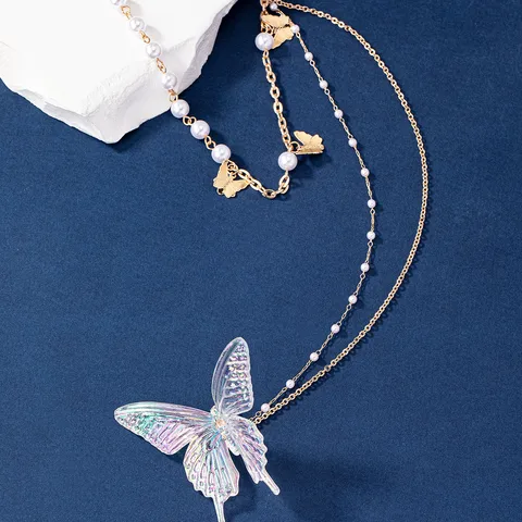 IG Style Elegant Sweet Butterfly Arylic Iron Women's