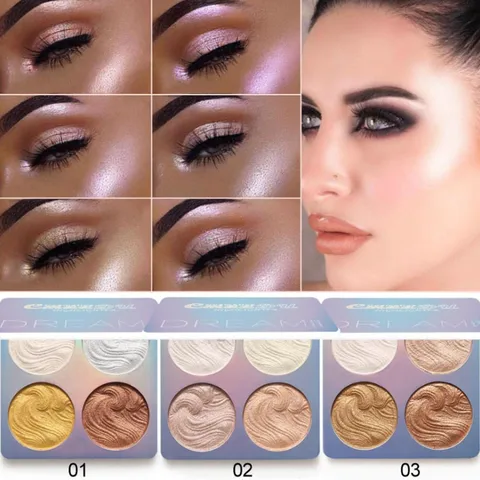 Elegant  Letter  Shading Powder Eye Shadow Highlight