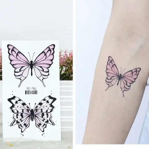 Butterfly Water Transfer Sticker Artificial Decorations