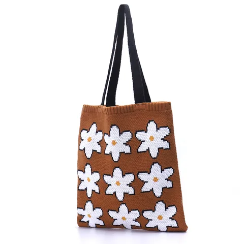 Women's Large Polyester Flower Cute Open Underarm Bag