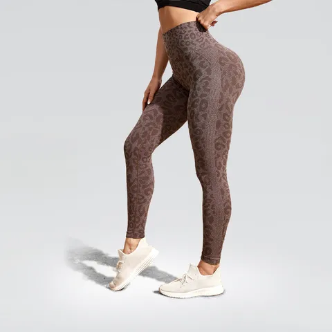 Casual Simple Style Leopard Nylon Spandex Active Bottoms Leggings