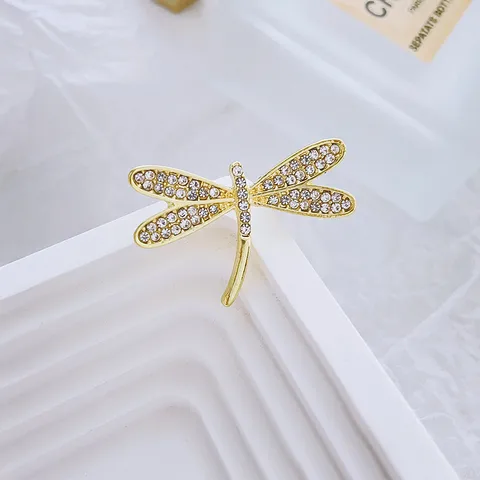 Simple Style Classic Style Dragonfly Alloy Inlay Zircon Women's Brooches