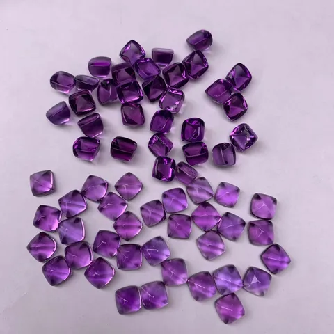 Natural Brazil Amethyst Sugar Tower Completely Pure Stone Ring Surface Inlaid Rings Pendants Ear Stud Accessories Assistant Stone Interface