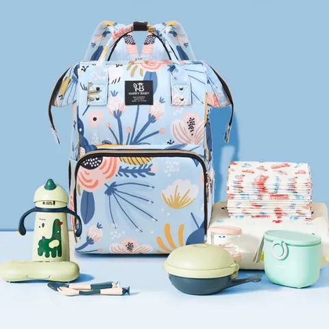 Waterproof Printing Casual Daily Diaper Backpack