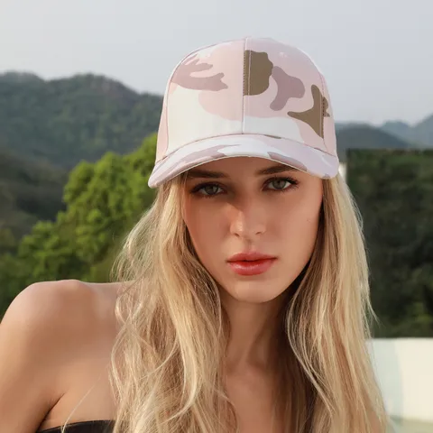 Unisex Casual Classic Style Camouflage Printing Curved Eaves Baseball Cap