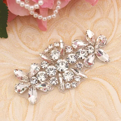 Simple Style Classic Style Flower Glass Glass Inlay Rhinestones Jewelry Accessories 1 Piece