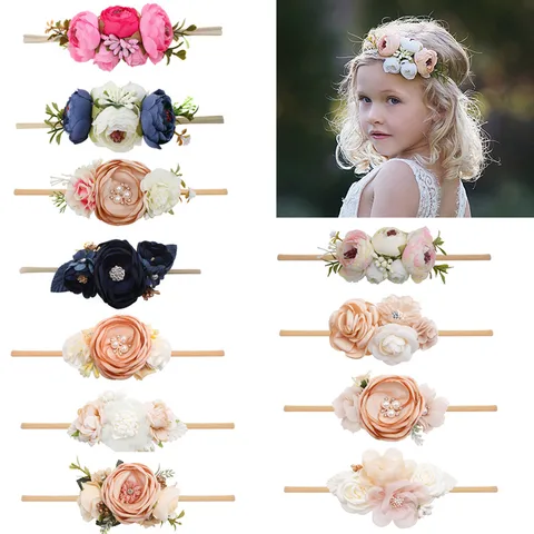 Girl'S Sweet Flower Cloth Hair Band