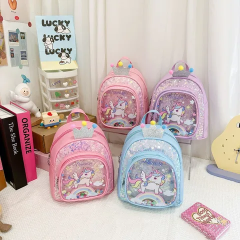 Waterproof Unicorn Casual School Kids Backpack