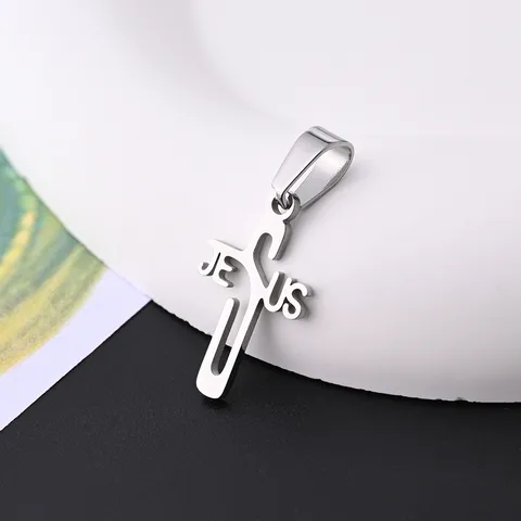 10 Pcs/Package 21x12mm 7x3.5mm 304 Stainless Steel 18K Gold Plated Rose Gold Plated Cross Letter Simple Polished Pendant