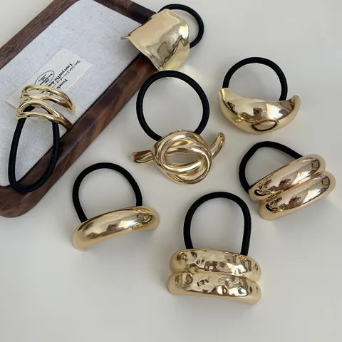 Women's Korean Style IG Style Geometric Metal Hair Tie