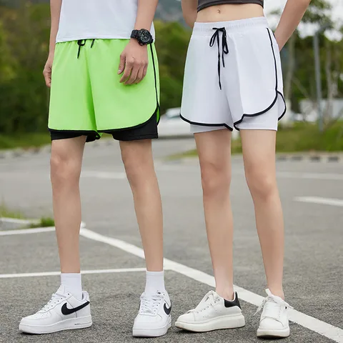 New Sports Shorts Men's And Women's Running Marathon Track And Field Quick-drying Lining Training Fitness Basketball Three-point Beach Pants