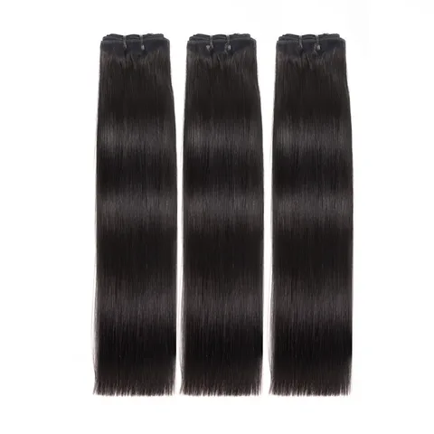 12A Double Drawn Bundles Real Wig 100g Human Hair Peruvian