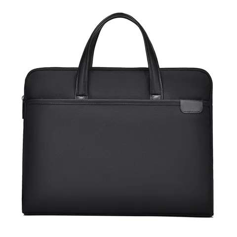 Factory Direct High-end Simple Briefcase Men's Business Portable 15.6-inch Computer Bag Large Capacity Conference Bag Customization