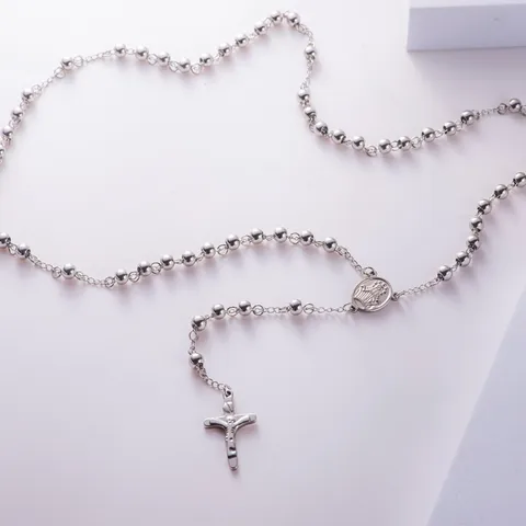 Classic Style Religious Portrait Steel Wholesale Necklace