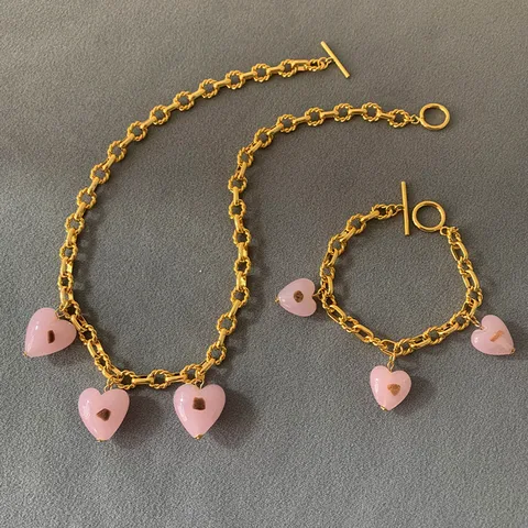 Brass Heart Shape Bracelets