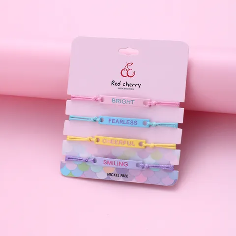 Cute Romantic Sweet Letter Alloy Handmade Kid'S Bracelets