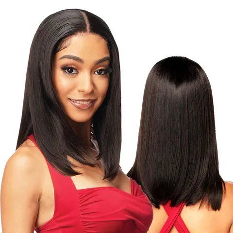 Women's Simple Style Casual Holiday Real Hair Long Bangs Short Straight Hair Wigs