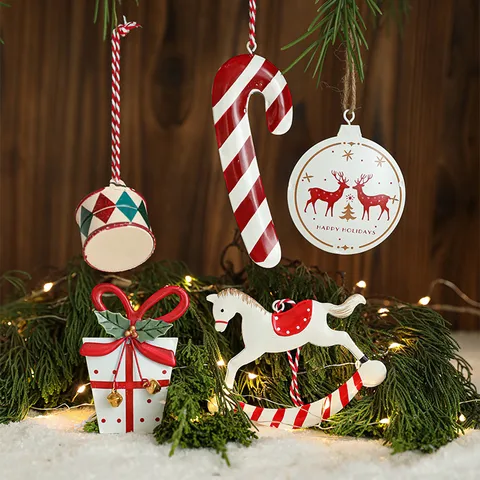 Christmas Simple Style Classic Style Santa Claus Iron Holiday Daily Hanging Ornaments