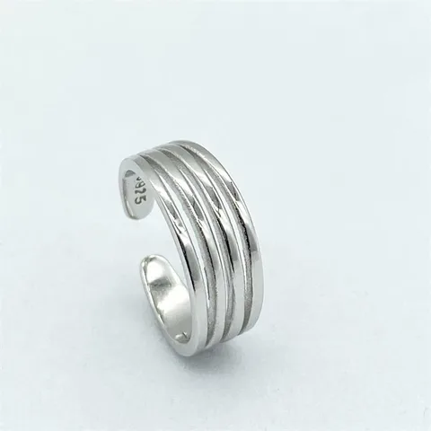 Popular New S925 Sterling Silver Four-Line Toe Ring Factory Wholesale  Girls Fashion Foot Accessories