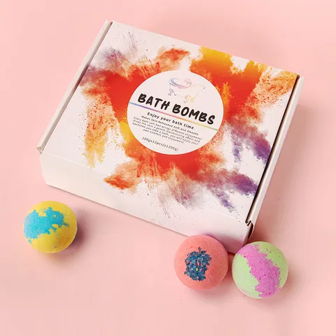 Dried Flower Bath Salt Ball Explosion Bath Salt Bubble Bomb Essential Oil Bath Ball 12 Bubble Bath Ball Wholesale